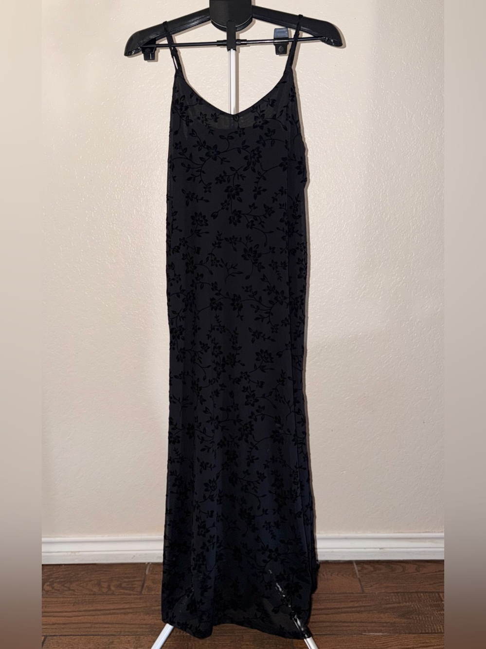 Black Floral Maxi Dress - Unbranded